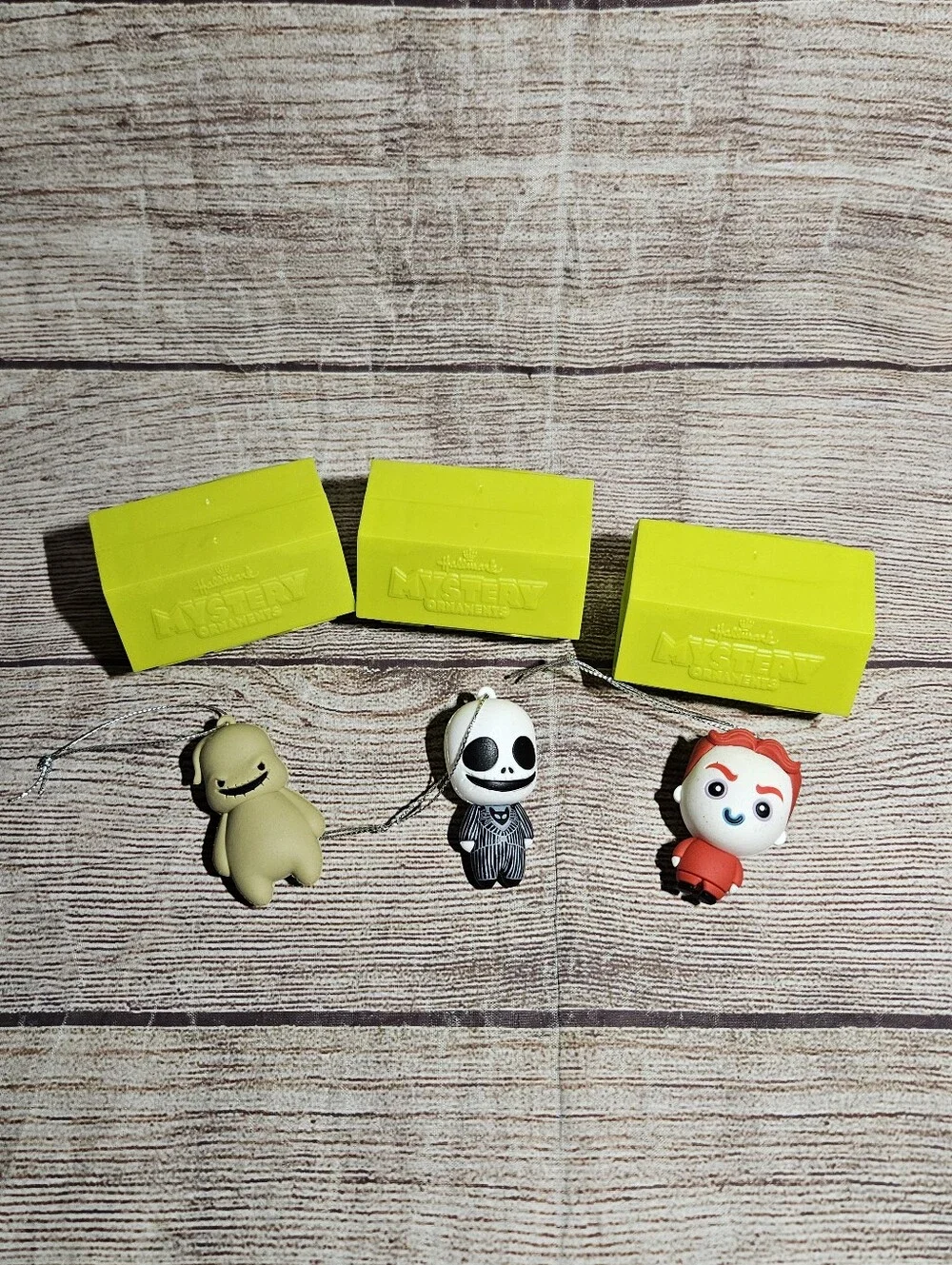 Nightmare before christmas mystery mini jack, oogie boogie, lock ornaments